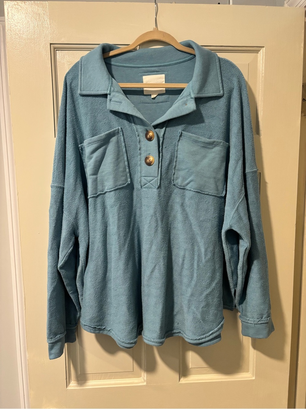American Eagle Blue shacket
